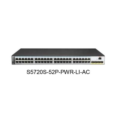 China Interruptor do ponto de entrada da empresa de Gigabit Ethernet da série do porto S5720S-LI do interruptor de rede 48 de S5720S-52P-PWR-LI-AC à venda