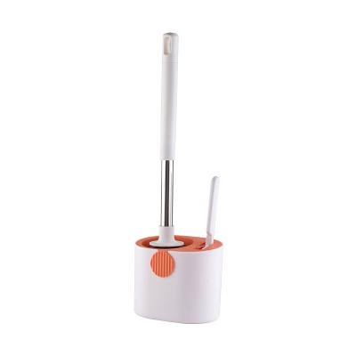 China Tpe Cleaning Toilet Bowl Brush Set Extendable Long Handle for sale