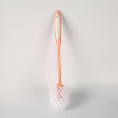 China Bathroom 38.5x8 Toilet Silicone Brush Long Handle Plastic for sale