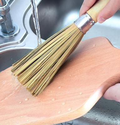 China Scrubbing 11.8 Inch Bamboo Dish Scrub Brush Home Restaurant Kitchen Tool for sale