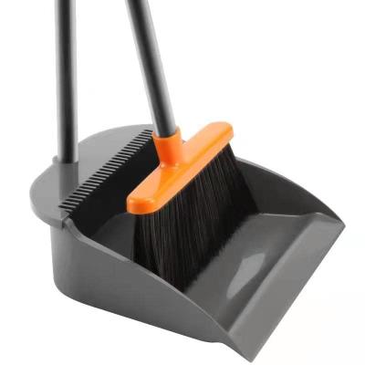 China Household Metal Long Handled Dustpan And Brush Aluminum Broom for sale