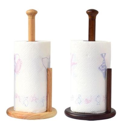 China Solid Wood OEM Tissue Paper Roll Holder Kitchen for sale