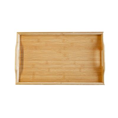 China Bed Food Serving Sustainable Bamboo Breakfast Tray Table With Folding Legs for sale