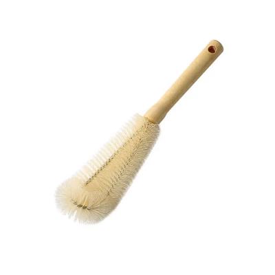 China Kitchen Cleaning Brush Wooden Bottle Brush with Long Handle for sale