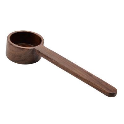 China Black Walnut Coffee Wooden Measuring Spoon Long Handle for sale