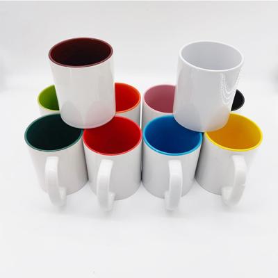 China 15oz  Porcelain Blank Sublimation Drinking Water Mugs Porcelain Coffe Cups for sale