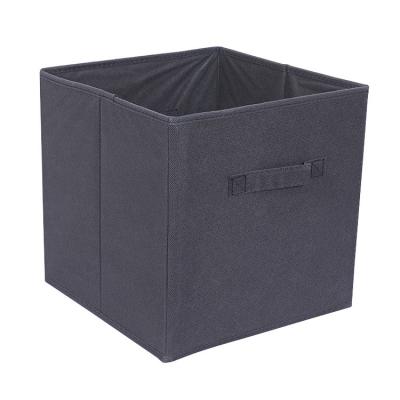 China Foldable Breathable Fabric Non Woven Storage Cube Open Top 27*27*28cm for sale