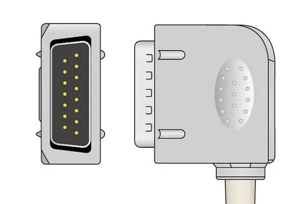 Kanz K131 10-Lead EKG Cable Without Resistance IEC Din3.0 connector