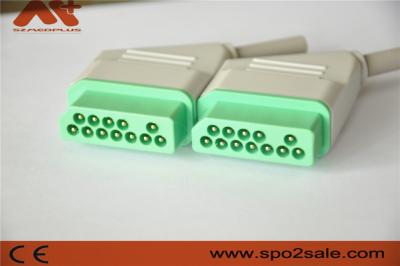 China ECG Connector for Nihon Kohden Patient Monitor, Green, Nylon Adaptor, 12 Pin for sale