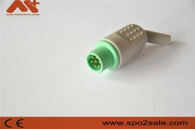 China Medical connector compatible for Bionet ECG connector with 7pin Green color for sale