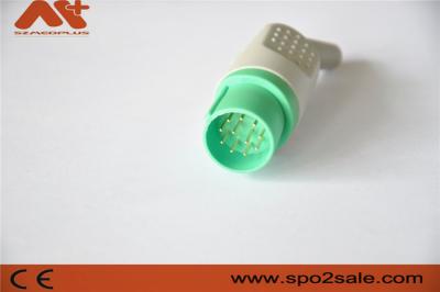 China 11pin Green Medical ECG Connector Compatible for Nihon Kohden Monitor Accessory for sale