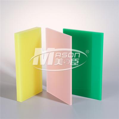 China Folha acrílica colorida transparente alta 300mm da placa acrílica plástica do plexiglás à venda