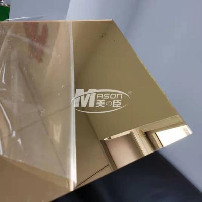 China High Glossy Flexible Plastic Gold Silver Mirror Acrylic Sheet 2mm 2.5mm for sale