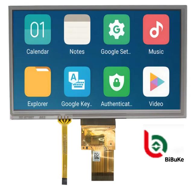 9-inch TFT LCD display side view highlighting slim profile and connector placement