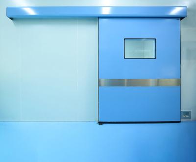 Китай Голубой сползая сплав 1000*2100mm автоматических дверей больницы алюминиевый продается
