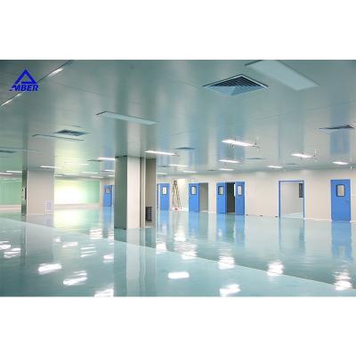 China Hospital Pharmacy Modular Clean Room Sandwich Panels ISO 9 With Sliding Door for sale