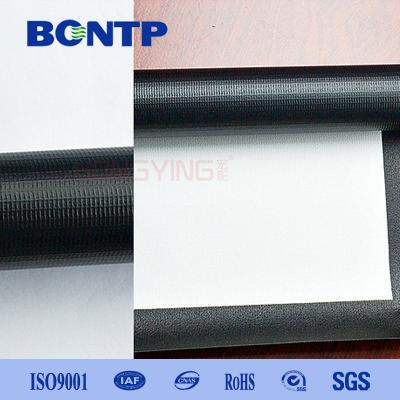 China Fabricación de pantallas de proyección de PVC de color blanco para pantallas motorizadas en venta