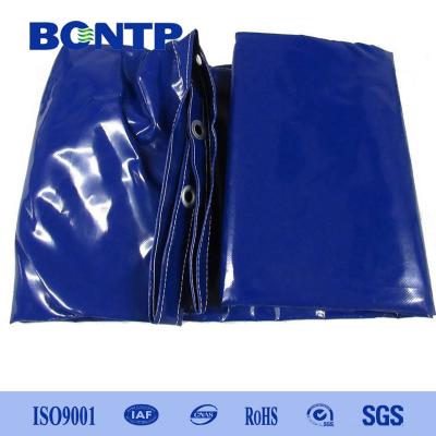 Chine PVC 1000D a enduit la bâche de haute résistance de PVC de matériaux de tissu de polyester à vendre
