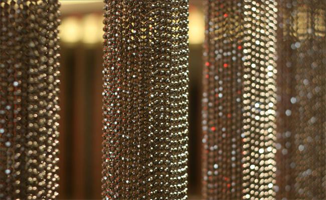 6mm Chromed Metal Ball Silver Beaded Curtains Chain For Window Partition 2
