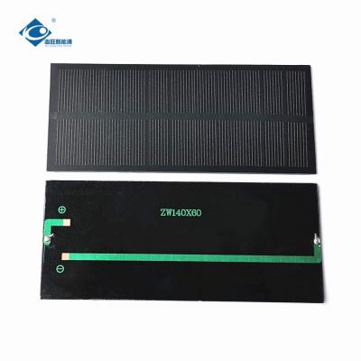 China ZW-14060P Semi-filexable Solar Charger 5.5V PET Laminated Solar Panel 1.3W Customized Solar PV Module for sale