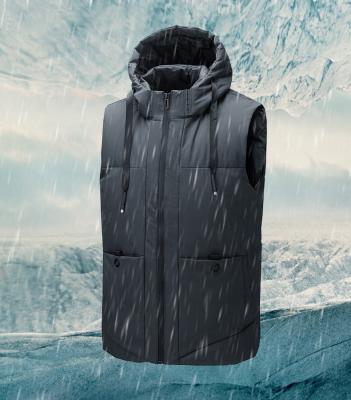 China Warm Winter Padded Jacket Mens Wind Cotton Padding Vest Coat  Custom Logo for sale