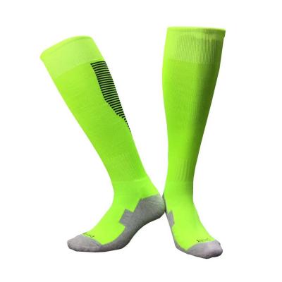 China stylish unisex colorful sock proof wear-resistant compression sports running soccer training stockings knee-high football socks for sale