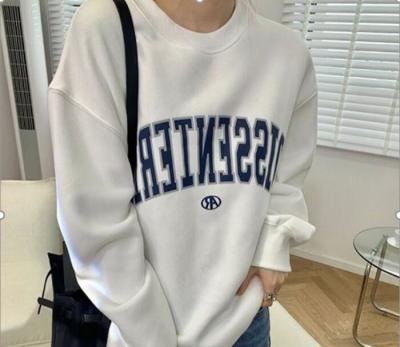 China Wholesale women autumn casual customized large size loose printing sweater long sleeve top ladies hoodie for sale