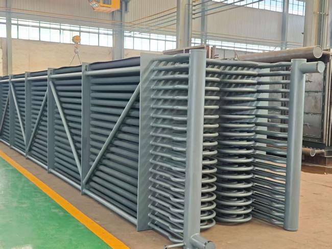 Boiler economizer heat exchange device