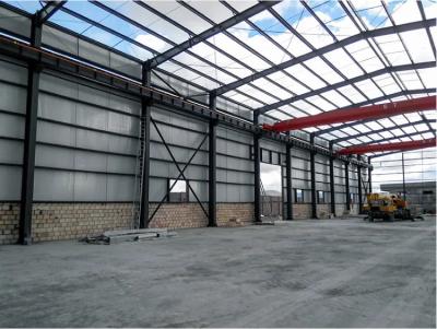 China Customized Steel Structure Workshop With Aluminum Alloy / PVC Windows for sale