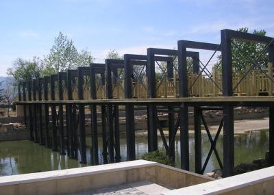 China Q235B pré-fabricou a construção Sightseeing da plataforma de ponte da construção de aço à venda