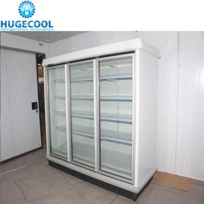China Beverage Cooler Multideck Display Fridge With Digital Temperature Controller for sale