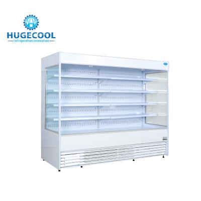 China Multideck Refrigerated Display Case , Supermarket Cooler Display Shelving for sale