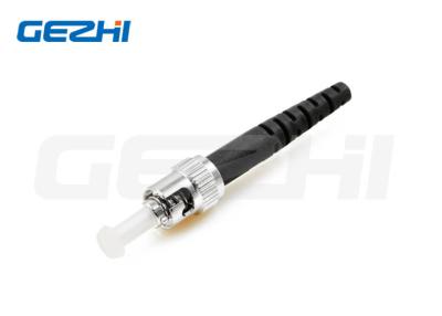 China FTTH Fiber Optic Connector ST UPC Singlemode Simplex Connector With Black for sale