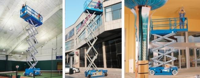 Electric Self Propelled Hydraulic Lift Platform , Heavy Duty Scissor Lift Table