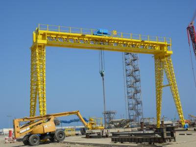 China 50T Truss Gantry Construction Crane In Storage Yard for sale