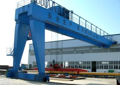 China Versatile 100T Double Girder Semi Gantry Crane Widely Used Semi Goliath Crane for sale