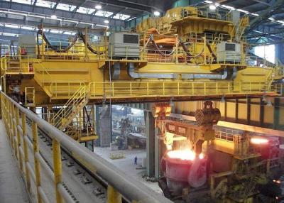 China Steel Plant Ladle Metallurgical Double Girder Overhead Bridge Crane EOT Crane 75ton for sale
