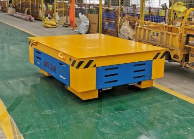 China Adjustable P18 P50 QU100 Rail Electric Transfer Cart For Material Transportation for sale