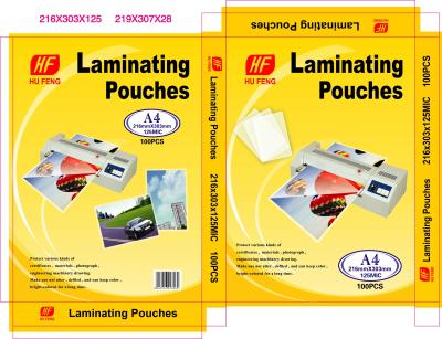 China hot A4 A3 A4 A3 80MIC 100MIC 115MIC 125mic lamination pouches  laminating pouches pouch laminating lamination pouch film for sale