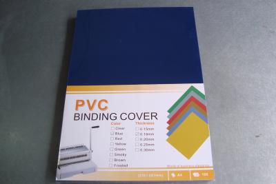 China A4 A3 0.15mm 0.18mm 0.20mm 150MIC 180MIC 200MIC plastic PVC PP PET Binding Cover book cover from China for sale