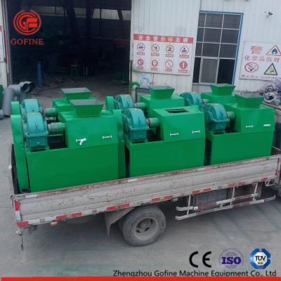 China Green Color Farm Fertilizer Production Line , Double Roller Fertilizer Granulator for sale