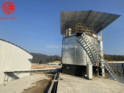 China Depósito de fermentación del abono de las aves de corral SUS316 del buque de la fermentación del fertilizante del estiércol vegetal 32CBM en venta