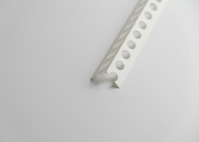 China Matt / Shiny Surface Plastic Corner Profile , Custom Rigid PVC Corner Trim for sale
