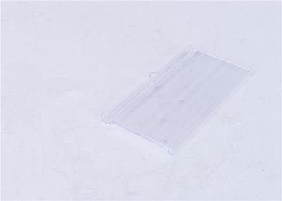 China Transparent PVC Label Sign Holder , Matt / Shiny Surface Shelf Talker for sale