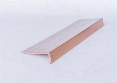 China Wooden Effect PVC Extrusion Profiles Matt / Shiny Surface Type Optional for sale