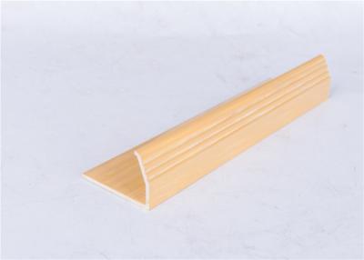 China Wooden Effect PVC Building Profile , Custom Profile Plastic Extruded Products for sale