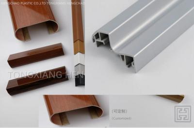 China L Type Wooden Laminated Extruded Pvc Profiles For Ceiling Panel Connection for sale