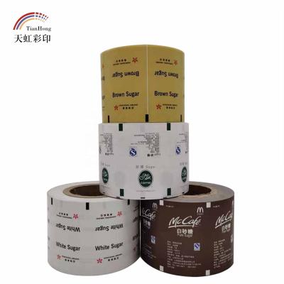 China PE Coated Film Paper For Sugar Tube Sweetener Sachet Packing In Customized Color for sale