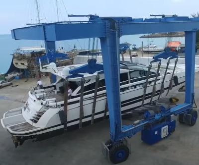 中国 5 -15m Lifting Height Yacht Boat Hoist Crane Machine 8.5m/Min Speed 販売のため