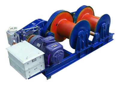 China Single Double Drum Electric Wire Rope Winches 7.7mm-65mm Rope Dia for sale